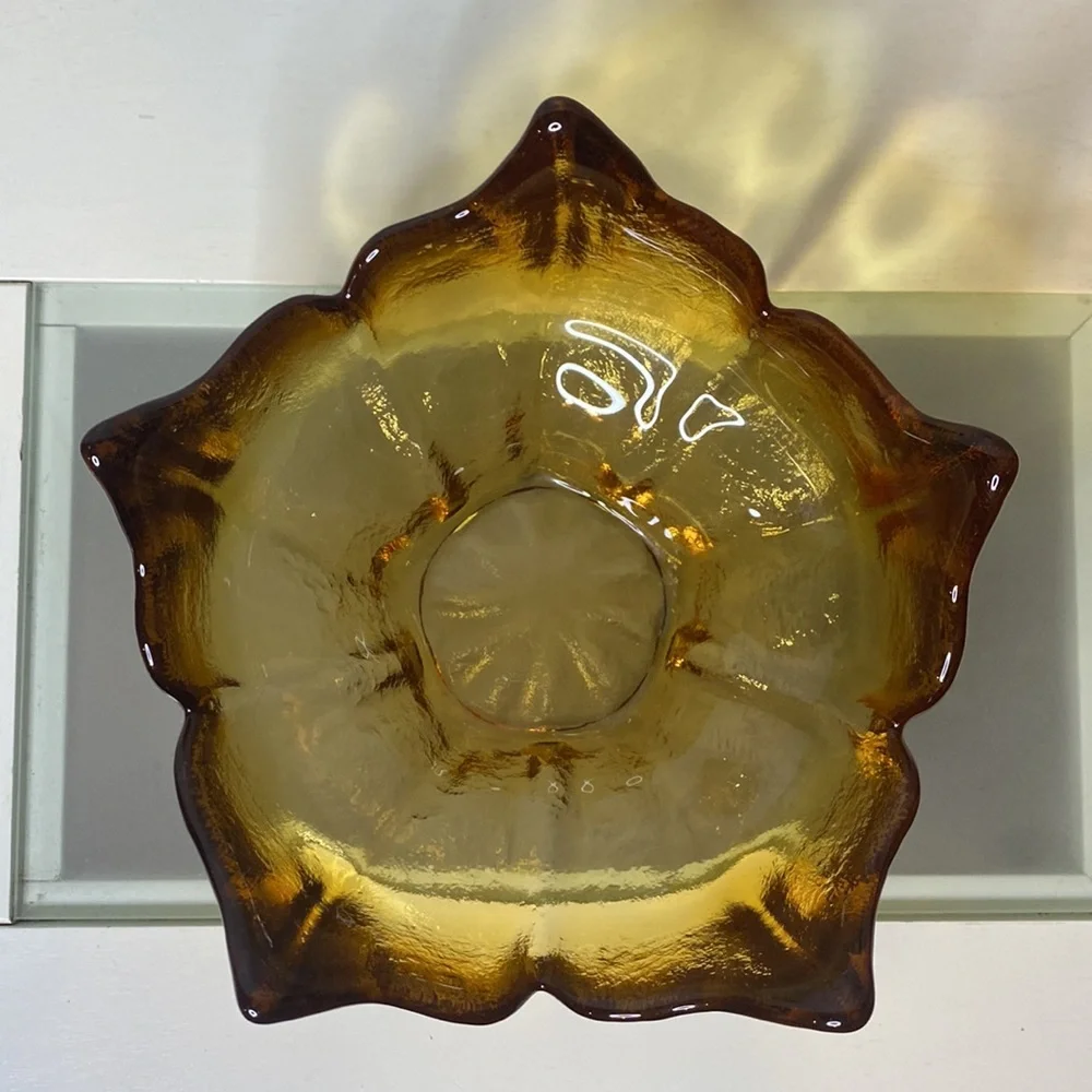 Vintage Viking Epic Spike Bowl * Honeycomb Yellow * Harvest Gold * Lotus Bowl